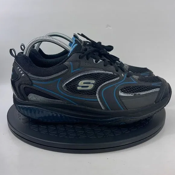 Skechers Shape Ups Black/Blue Walking Comfort Shoes 12320 Women’s Size 9.5 - Picture 4 of 12